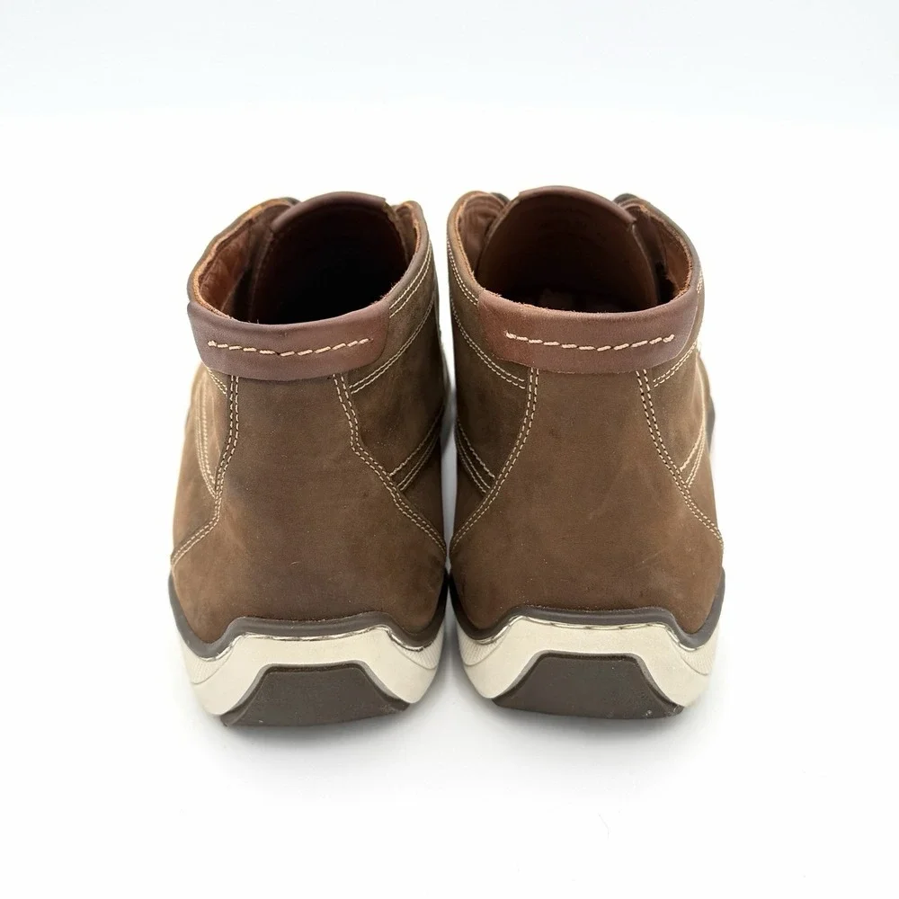 Size‎ 10 - Johnston & Murphy Emmett Moc Toe Boot - Tan Oiled Full Grain Leather
